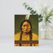 Sitting Bull Tribal American Native Father's Day ポストカード (スタンド正面)