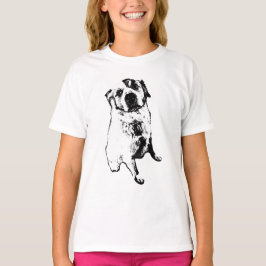 Sitting Dog Ink Sketch T-Shirt Tシャツ