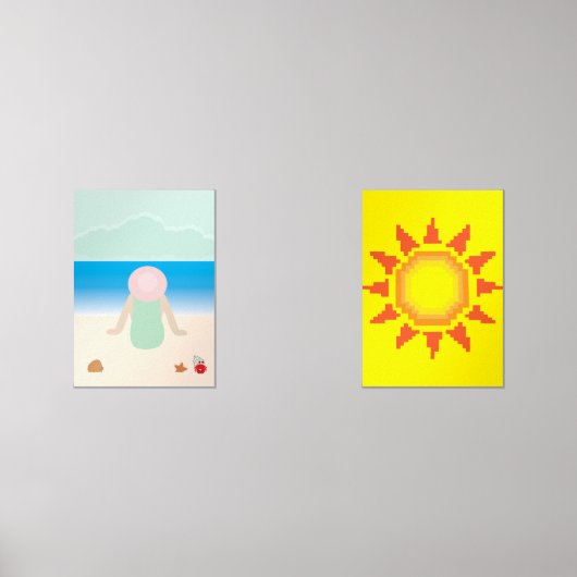 Sitting on the Beach under the Sun (正面)