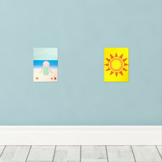 Sitting on the Beach under the Sun (ウッドフロア)