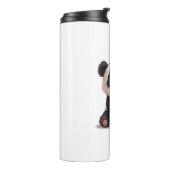 Sitting Panda Bear Cartoon Illustration Artwork タンブラー (回転左)