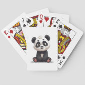 Sitting Panda Bear Cartoon Illustration Artwork トランプ (裏面)