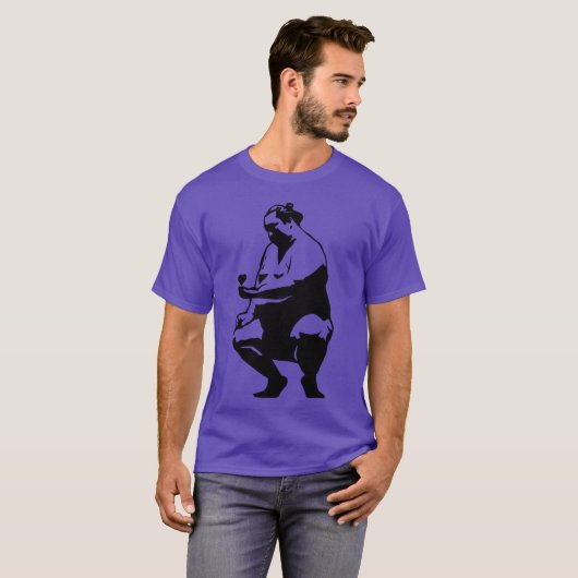 Sitting Sumo In Love vintage Tシャツ (正面フル)