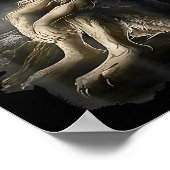 Sitting Wolf Literally Me Wolf Funny Dank Meme  ポスター (角)