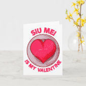 Siu Mei Is My Valentine Barbecue Chinese Food Humo カード (黄色い花)