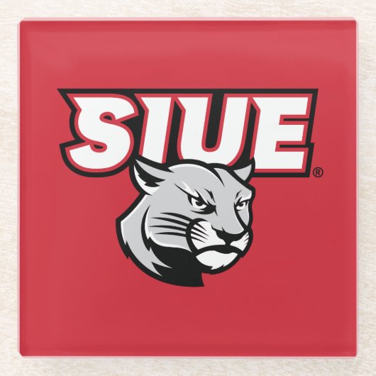 SIUEクーガーズ ガラスコースター (正面)