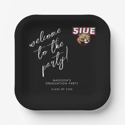 SIUE 卒業式 ペーパープレート (正面)