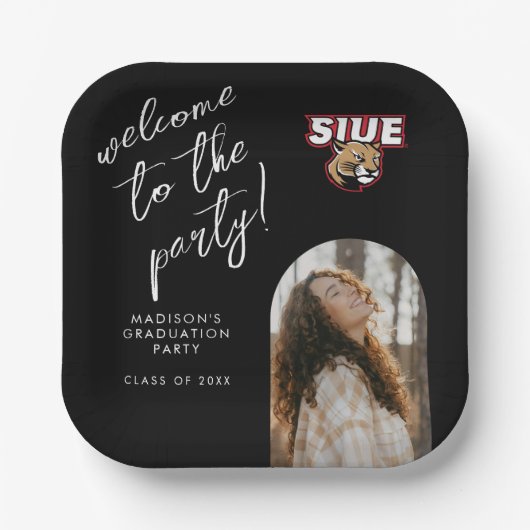 SIUE 卒業式 ペーパープレート (正面)