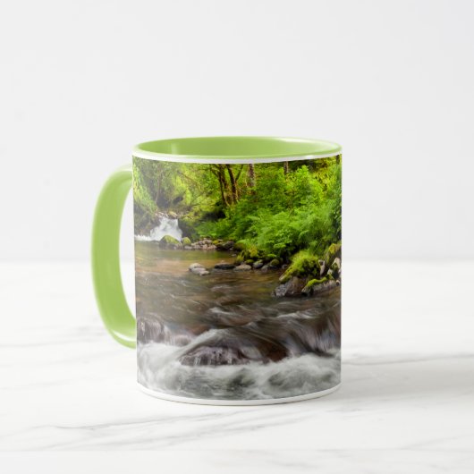 Siuslaw National Forest, Sweet Creek, Oregon マグカップ (正面左)