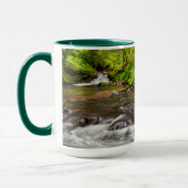 Siuslaw National Forest, Sweet Creek, Oregon マグカップ (左)