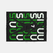 Siuuuu Funny Soccer Present For Soccer Lovers Fan  フリースブランケット (正面(横))