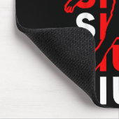 Siuuuu Funny Soccer Present For Soccer Lovers Fan  マウスパッド (コーナー)