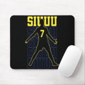 Siuuuu Funny Soccer Present For Soccer Lovers Fans マウスパッド (マウス)
