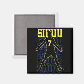 Siuuuu Funny Soccer Present For Soccer Lovers Fans マグネット (正面/裏面)