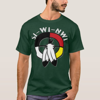 SiWiNwi Medicine Wheel先住民アメリカンファーストNatio Tシャツ