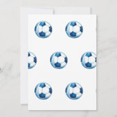 Sixキックオフ 6歳のサッカー誕生日パーティーII 招待状 (裏面)