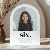 Six Archフォト誕生日 招待状