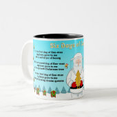 Six Days of Bee-Mas Merry Christmas to an Amazing  ツートーンマグカップ (正面左)