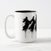 Six Dripping Shades – Haunted Ink Mug ツートーンマグカップ (左)