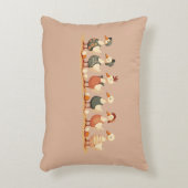 Six Geese A-Laying Cut-Out Stencil-Style 4 アクセントクッション (正面(垂直))