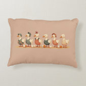 Six Geese A-Laying Cut-Out Stencil-Style 4 アクセントクッション (裏面)