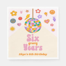 Six Groovy Years Disco Ball 6thバースデーパーティー