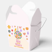 Six Groovy Years Disco Ball 6thバースデーパーティー フェイバーボックス (オープン)