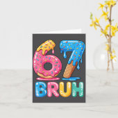 Six Ice Bruh Cream Seven Drip 67 Tee カード (黄色い花)