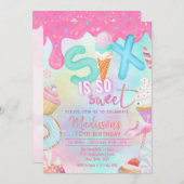 six is so sweet invitation 招待状 (正面/裏面)