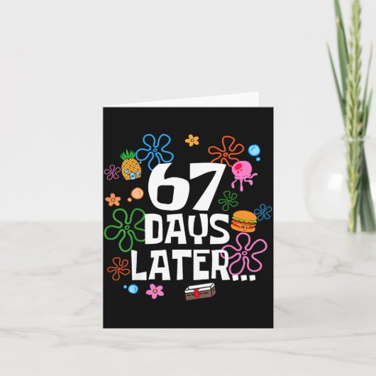 Six Seven ミーム 学校生活67日目 面白い先生 カード (正面)