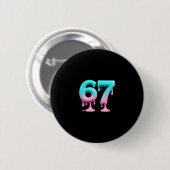 Six Seven 67 ミーム アルファ世代の子供と大人向け 6 缶バッジ (正面&裏面)