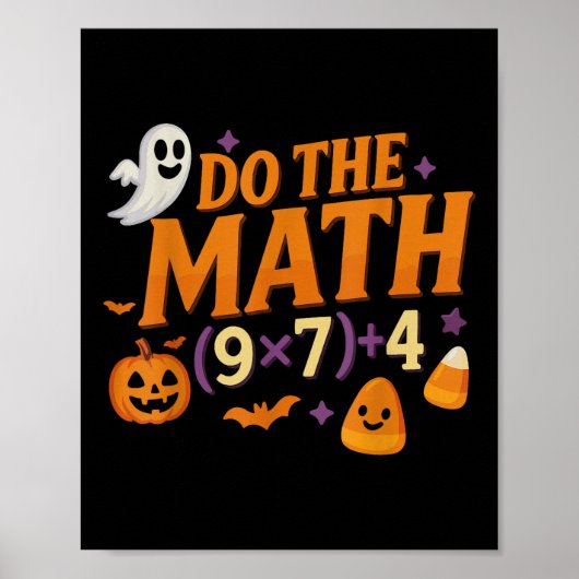 Six Seven 67 ミーム 計算しよう ハロウィン アルファ世代 ポスター (正面)