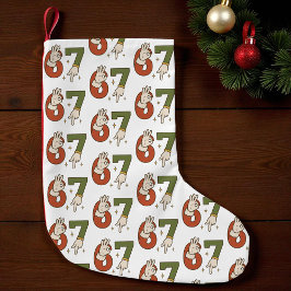 Six Seven 67 6 7 クリスマス サンタ エルフ メメ スモールクリスマスストッキング
