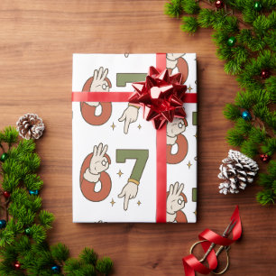 Six Seven 67 6 7 クリスマス サンタ エルフ メメ ラッピングペーパー