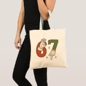 Six Seven 67 6 7 サンタ エルフ クリスマス メメ トートバッグ (正面(商品))