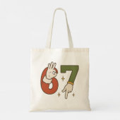 Six Seven 67 6 7 サンタ エルフ クリスマス メメ トートバッグ (裏面)