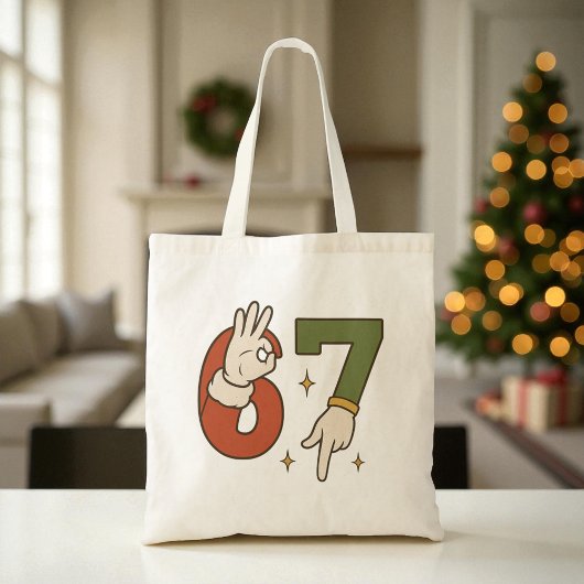 Six Seven 67 6 7 サンタ エルフ クリスマス メメ トートバッグ