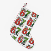 Six Seven 67 6 7 Christmas Meme Funny Xmas Lights スモールクリスマスストッキング (正面 (吊り時))