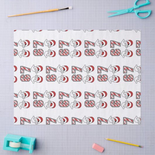 Six Seven 67 6 7 Christmas Meme Holiday 薄葉紙 (クラフト)