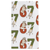 Six Seven 67 6 7 Christmas Santa Elf Meme  スモールペーパーバッグ (裏面)