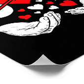 Six Seven 67 6 7 Kids 67 Meme Hands Funny Valentin ポスター (角)