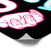 Six Seven 67 6 7 Kids 67 N Boys 6-7 Meme Hands Fun ポスター (角)