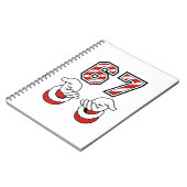 Six Seven 67 6 7 Santa Christmas Meme Holiday ノートブック (左側)