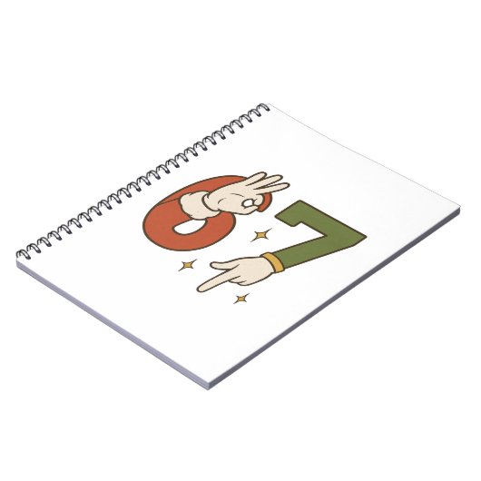  Six Seven 67 6 7 Santa Elf Christmas Meme ノートブック (左側)