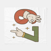 Six Seven 67 6 7 Santa Elf Christmas Meme フリースブランケット (正面(横))