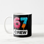 Six Seven 67 Birthday Crew Ice Cream Cake Gen Alph コーヒーマグカップ (左)