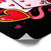 Six Seven 67 Boys Girls Valentines Day Cool Playin ポスター (角)