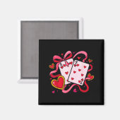 Six Seven 67 Boys Girls Valentines Day Cool Playin マグネット (正面/裏面)