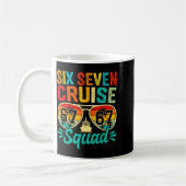Six Seven 67 Cruise Squad 2025 Funny Kids Cruise M コーヒーマグカップ (左)