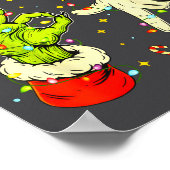 Six Seven 67 Funny Hand-sign Christmas Meme  ポスター (角)